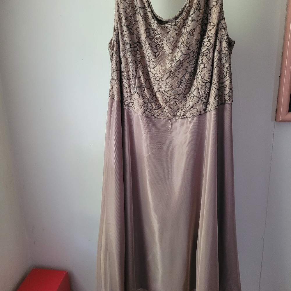 Gorgeous Cocoa Lace chiffon dress